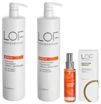 Kit LOF Shampoo + Condicionador + Booster Máscara Repair Kit LOF Shampoo + Condicionador + Booster Máscara Repair