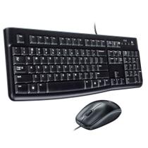 Kit Logitech MK120 Teclado e Mouse 1000DPI Preto ABNT2