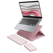 Kit Logitech Pop Up Desk para Home Office - Suporte para Laptop