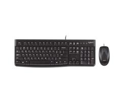 Kit Logitech Teclado e Mouse USB MK120 Preto