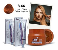 Kit Loiro Acobreado 1 Matizador E 2 Colorações 8.44 Mairibel Kit Loiro Acobreado 1 Matizador E 2 Colorações 8.44 Mairibel