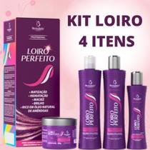 Kit Loiro Perfeito - Shampoo, Condicionador, Máscara e Creme de Pentear - Bio Instinto