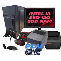 Kit Loja Pdv I3 ssd960 16GB RAM + Tela + Leitor + Impressora