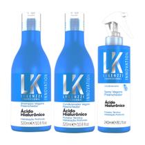 Kit Lokenzzi Acido Hialuronico Shampoo Condicionador Spray Kit Lokenzzi Acido Hialuronico Shampoo Condicionador Spray