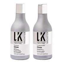 Kit Lokenzzi Cinza Shampoo e Condicionador Matizador Cabelos Grisalhos 320ml Kit Lokenzzi Cinza Shampoo e Condicionador Matizador Cabelos Grisalhos 320ml