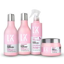 Kit Lokenzzi Color Explendor Shampoo Cond Spray Mascara