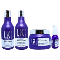 Kit Lokenzzi Desamarelador Shampoo + Cond + Mascara + Serum