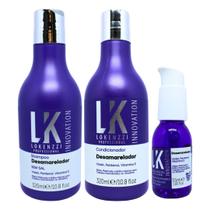 Kit Lokenzzi Desamarelador Shampoo + Condicionador + Sérum