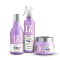 Kit Lokenzzi Frizz Zero Shampoo + Super Leave + Mascara