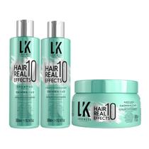 Kit Lokenzzi Hair Real 10 Effects Shampoo + Cond + Mascara