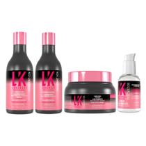 Kit Lokenzzi Liso Perfeito Shampoo + Cond + Mascara + Serum Kit Lokenzzi Liso Perfeito Shampoo + Cond + Mascara + Serum