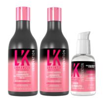 Kit Lokenzzi Liso Perfeito Shampoo + Condicionador + Serum Kit Lokenzzi Liso Perfeito Shampoo + Condicionador + Serum