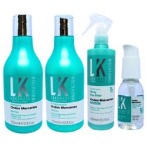 Kit Lokenzzi Ondas Marcantes Shampoo + Cond + Spray + Serum