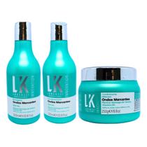 Kit Lokenzzi Ondas Marcantes Shampoo Condicionador Mascara