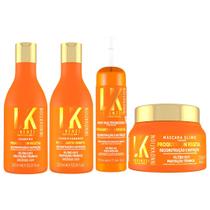 Kit Lokenzzi Proqueratin Shampoo Condicionador Mascara Spray
