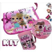 Kit Lol Surprise Bolsa + Caneca + 01 Bola Surpresa Lindo