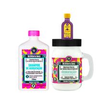 Kit Lola Bemdita Ghee Hidratação Sh 250ml + Masc 350ml + Pinga! Óleo Açaí e Pracaxi 50ml