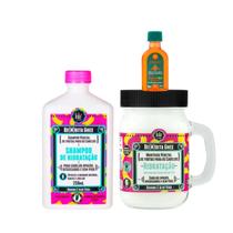 Kit Lola Bemdita Ghee Hidratação Sh 250ml + Masc 350ml + Pinga! Óleo Cenoura e Oliva 50ml