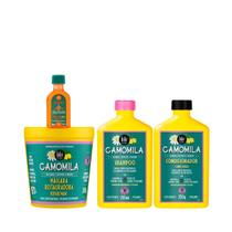 Kit Lola Camomila Sh 250ml + Cond 250ml + Masc 230ml + Pinga! Óleo Cenoura e Oliva 50ml