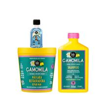 Kit Lola Camomila Sh 250ml + Masc 230ml + Danos Vorazes Óleo Reparador 50ml