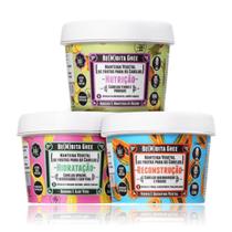 Kit Lola Cosmetics Cronograma Capilar Be(m) dita Ghee 3x100g