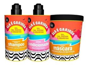 Kit Lola Cosmetics Ela é Carioca Shampoo 500ml + Condicionador 500g + Máscara 450g