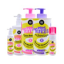 Kit Lola Cosmetics Plot Twist - Óleo Capilar 90ml e Mousse 150ml e Elixir Revitalizador 200ml e Gel Modelador 480g e Manteiga Modeladora 480g