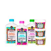 Kit Lola Cronograma Bemdita Ghee 3x Sh + 3x Masc 100ml