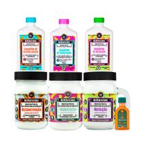 Kit Lola Cronograma Bemdita Ghee 3x Sh + 3x Masc 350ml + Pinga! Óleo Cenoura e Oliva 50ml Kit Lola Cronograma Bemdita Ghee 3x Sh + 3x Masc 350ml + Pinga! Óleo Cenoura e Oliva 50ml