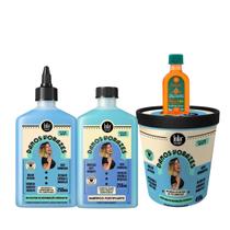 Kit Lola Danos Vorazes Sh 250ml + Masc 450ml + Booster Reparação 250ml + Pinga! Óleo Cenoura e Oliva