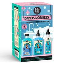 Kit Lola Danos Vorazes Shampoo 250ml + Booster 250ml + Leave-In 200ml