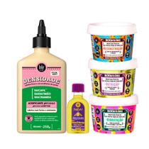 Kit Lola Densidade Acidificante + Bemdita Ghee Cronograma 3x 100ml + Pinga! Óleo Pataúa e Moringa