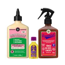 Kit Lola Densidade Acidificante + Rapunzel Tonico de Crescimento + Pinga! Óleo Pataúa e Moringa Kit Lola Densidade Acidificante + Rapunzel Tonico de Crescimento + Pinga! Óleo Pataúa e Moringa