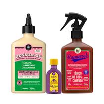 Kit Lola Densidade Acidificante + Rapunzel Tonico + Pinga! Óleo Açaí e Pracaxi