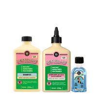 Kit Lola Densidade Sh 250ml + Acidificante 250ml + Danos Vorazes Óleo Reparador 50ml