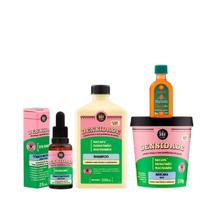 Kit Lola Densidade Sh 250ml + Mascara 250ml + Tônico Noturno 250ml + Pinga! Óleo Cenoura e Oliva