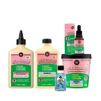 Kit Lola Densidade Sh + Mascara + Acidificante + Tônico Noturno + Danos Vorazes Óleo Reparador