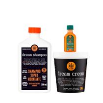 Kit Lola Dream Cream Sh 250ml + Masc 200ml + Pinga! Óleo Cenoura e Oliva 50ml