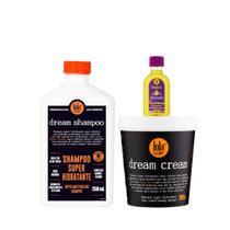 Kit Lola Dream Cream Sh 250ml + Masc 200ml + Pinga! Óleo Pataúa e Moringa 50ml Kit Lola Dream Cream Sh 250ml + Masc 200ml + Pinga! Óleo Pataúa e Moringa 50ml