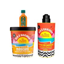 Kit Lola Ela é Carioca Masc 450ml + Cpp 4ABC 480ml + Pinga! Óleo Cenoura e Oliva 50ml