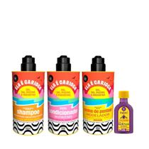 Kit Lola Ela é Carioca Sh 500ml + Cond 500ml + Cpp 3ABC 480ml + Pinga! Óleo Açaí e Pracaxi 50ml