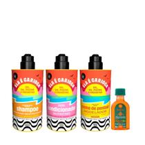 Kit Lola Ela é Carioca Sh 500ml + Cond 500ml + Cpp 3ABC 480ml + Pinga! Óleo Cenoura e Oliva 50ml