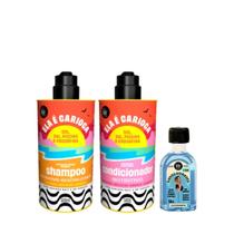 Kit Lola Ela é Carioca Sh 500ml + Cond 500ml + Danos Vorazes Óleo Reparador 50ml