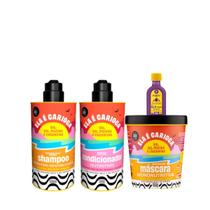 Kit Lola Ela é Carioca Sh 500ml + Cond 500ml + Masc 450ml + Pinga! Óleo Açaí e Pracaxi 50ml