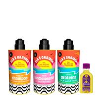 Kit Lola Ela é Carioca Sh 500ml + Cond 500ml + Proteína 500ml + Pinga! Óleo Pataúa e Moringa 50ml