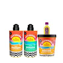 Kit Lola Ela é Carioca Sh 500ml + Masc 450ml + Proteína 500ml + Pinga! Óleo Pataúa e Moringa 50ml