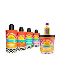 Kit Lola Ela é Carioca Sh + Cond + Masc + Cpp 4ABC + Proteína + Pinga! Óleo Pataúa e Moringa