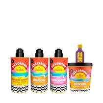Kit Lola Ela é Carioca Shampoo + Condicionador + Mascara + Cpp 3ABC + Pinga! Óleo Açaí e Pracaxi