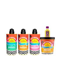 Kit Lola Ela é Carioca Shampoo + Condicionador + Mascara + Proteína + Pinga! Óleo Pataúa e Moringa