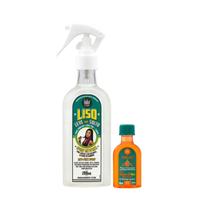 Kit Lola Liso Leve e Solto Spray 200ml + Pinga! Óleo Cenoura e Oliva 50ml